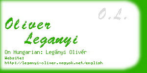 oliver leganyi business card